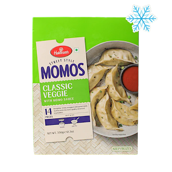 HALDIRAM’S Minute Khana Street Style Momos classic veggie 14 pieces 350gm