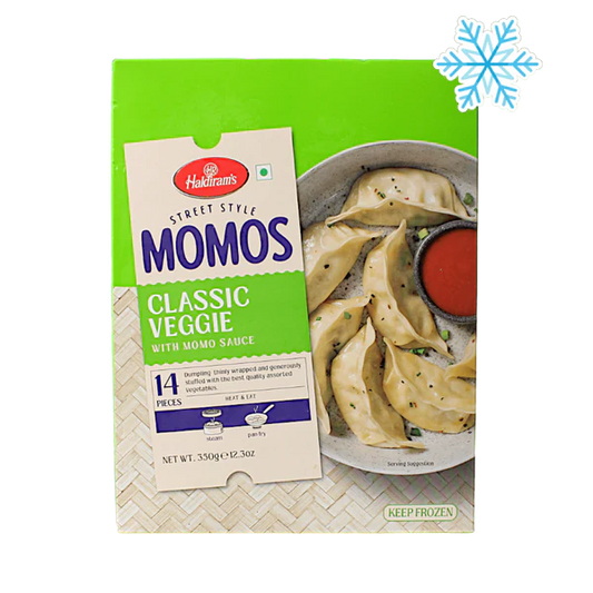 HALDIRAM’S Minute Khana Street Style Momos classic veggie 14 pieces 350gm