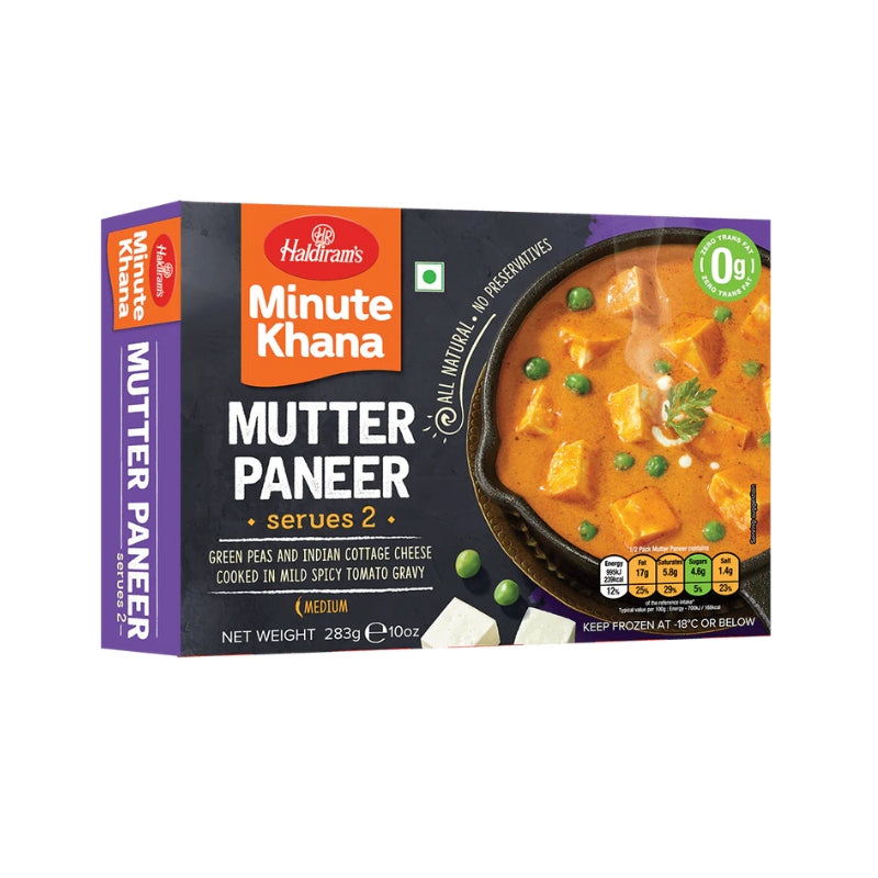 HALDIRAM’S Minute Khana Mutter Paneer 283g (serves 2)
