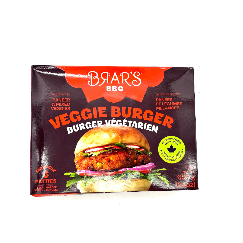 Brar’s Veggie Burger Patty BBQ 690g