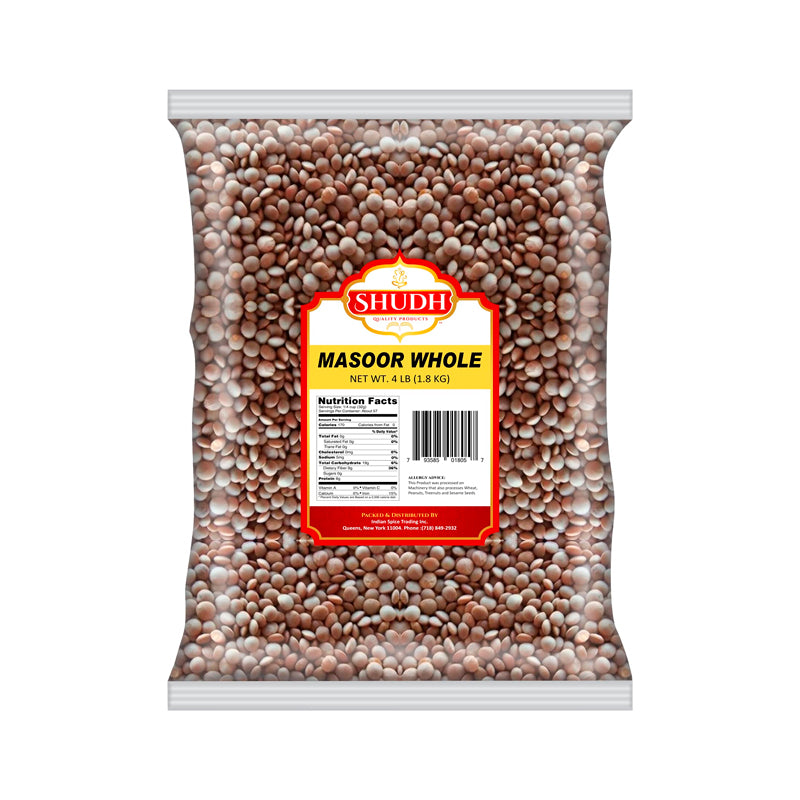 Shudh Masoor Whole (4lbs)