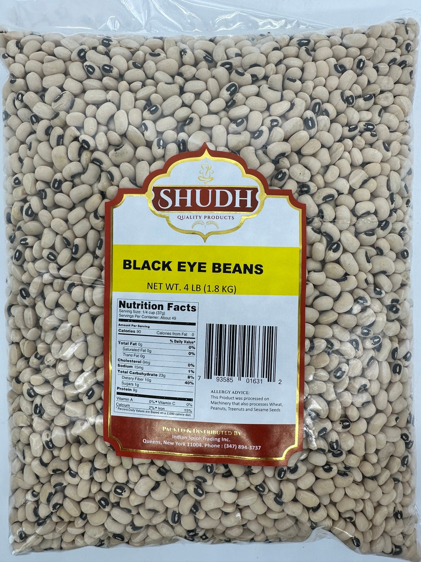 Shudh Black Eye Beans (4lbs)