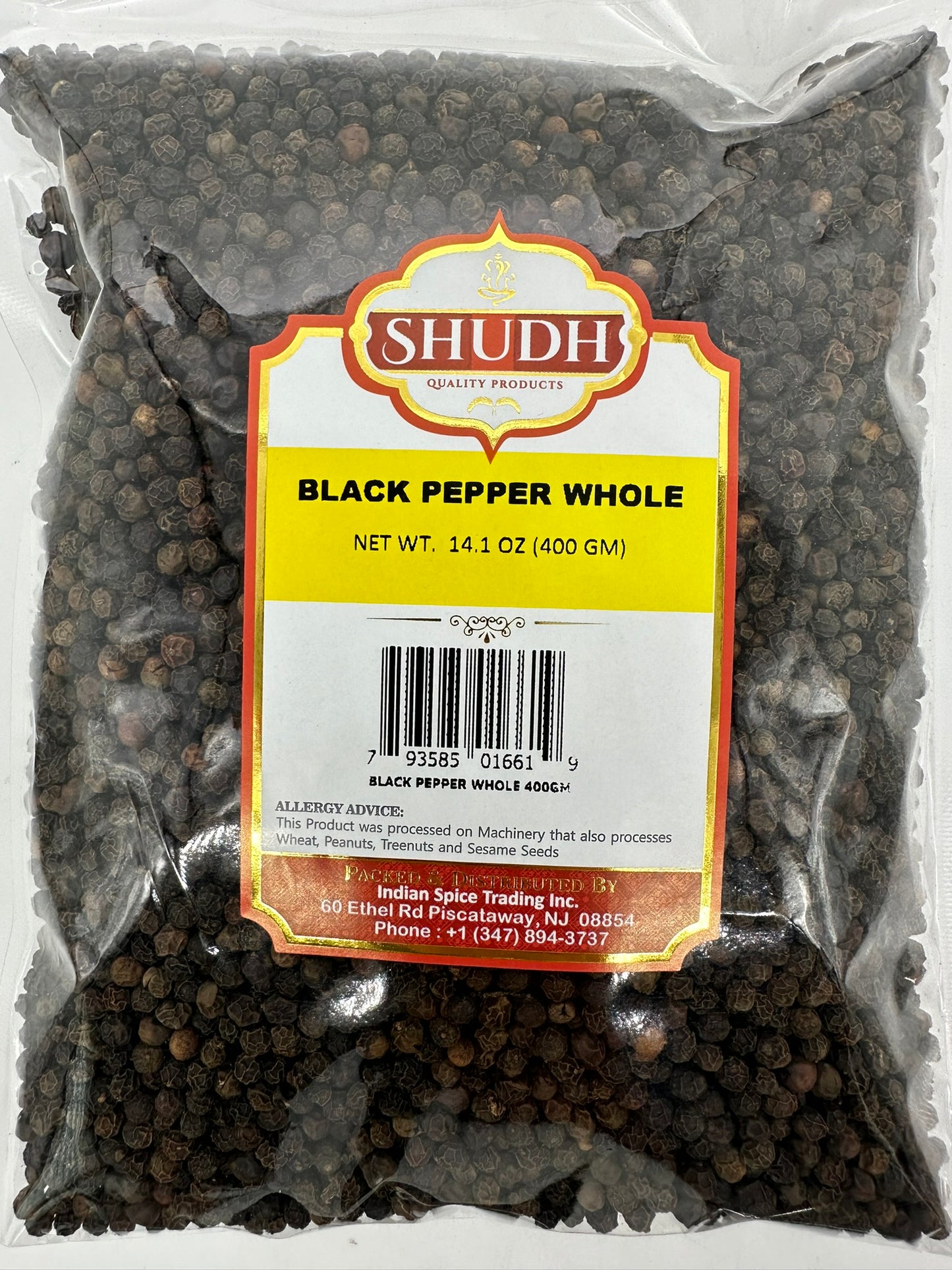 Shudh Black Pepper Whole (400gms)