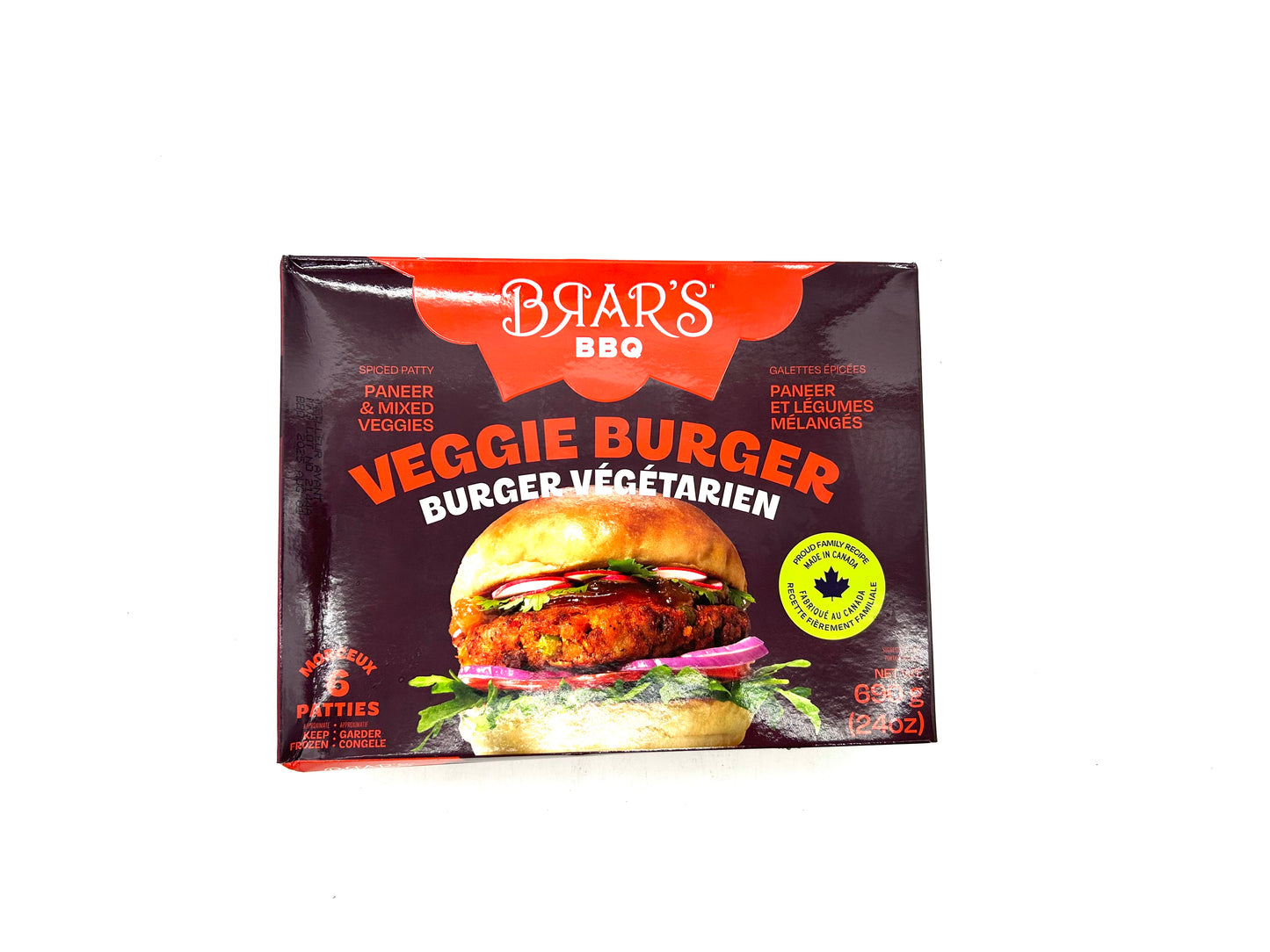 Brar’s Veggie Burger Patty BBQ 690g