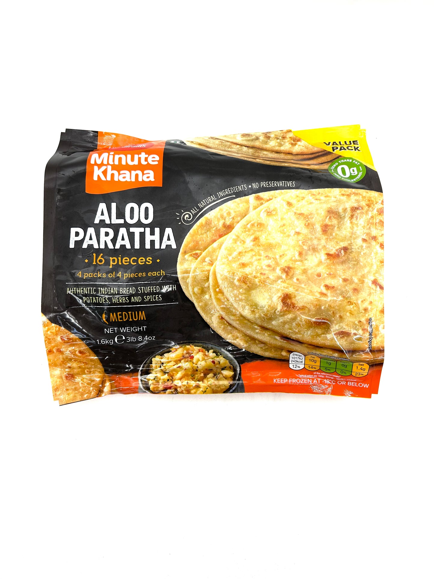 Haldiram’s Aloo Prantha 16 Pieces 1.6kg