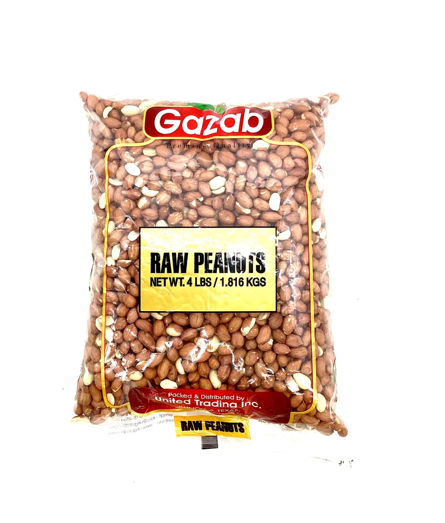 Gazab Raw Peanuts 4lb