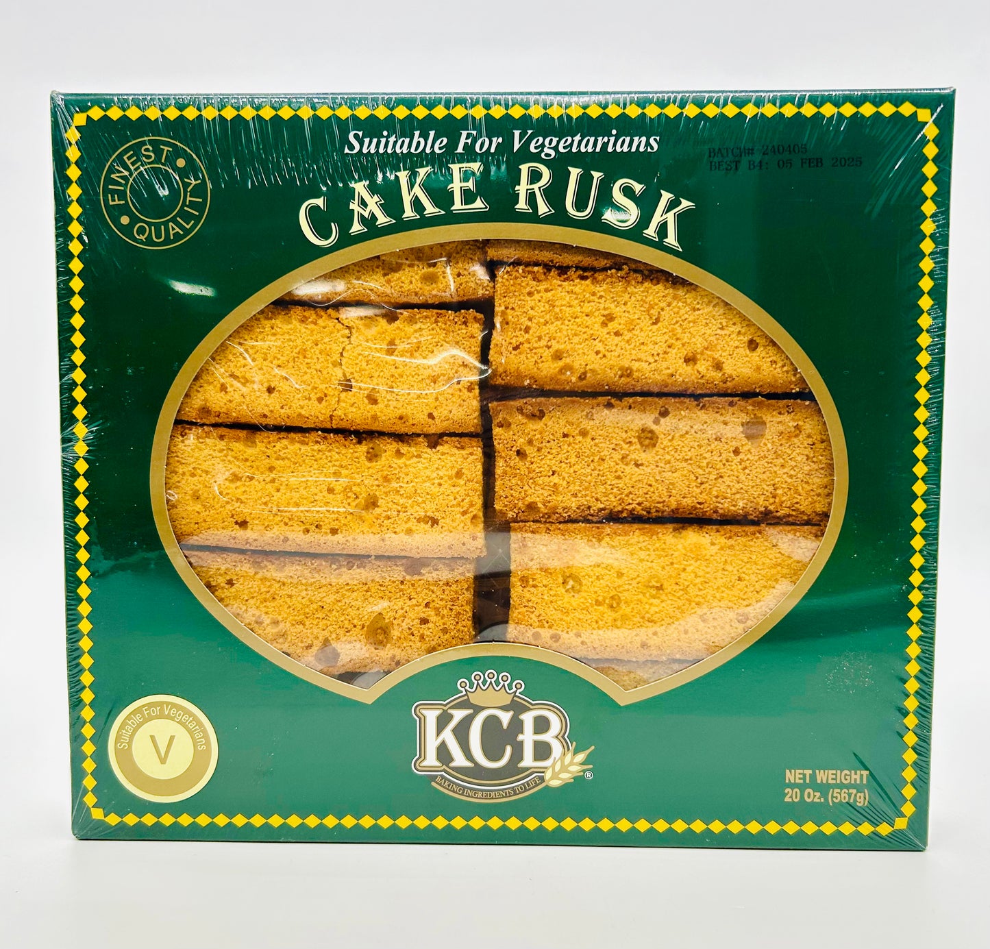 KCB Cake Rusk Suitable For Vegetarians 567g