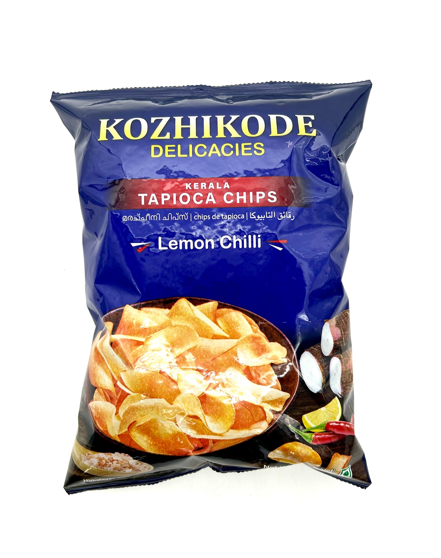 Kozhikode Delicacies Kerala Tapioca Chips Lemon Chilli 7.04oz (200gms)