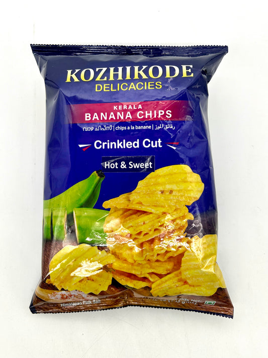 Kerala Banana Chips Crinkled Cut Hot & Sweet