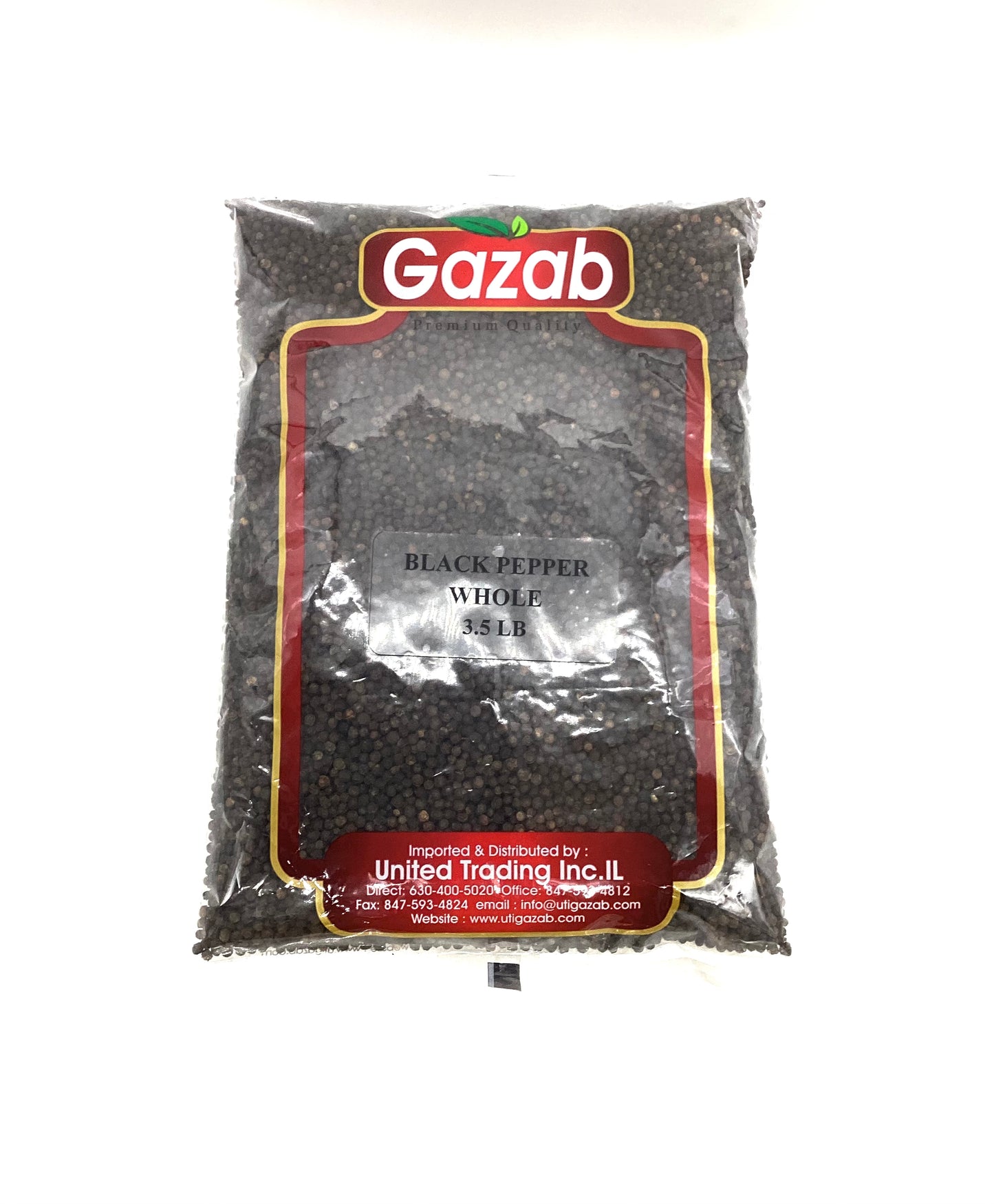 Gazab Black Pepper whole 3.5lb