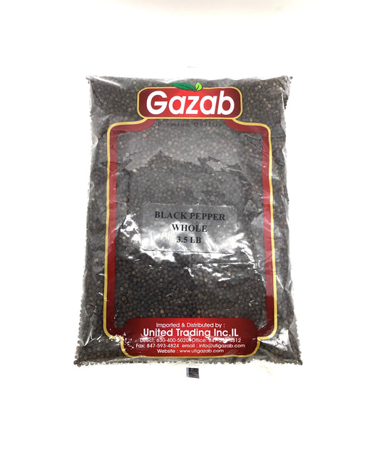 Gazab Black Pepper whole 3.5lb