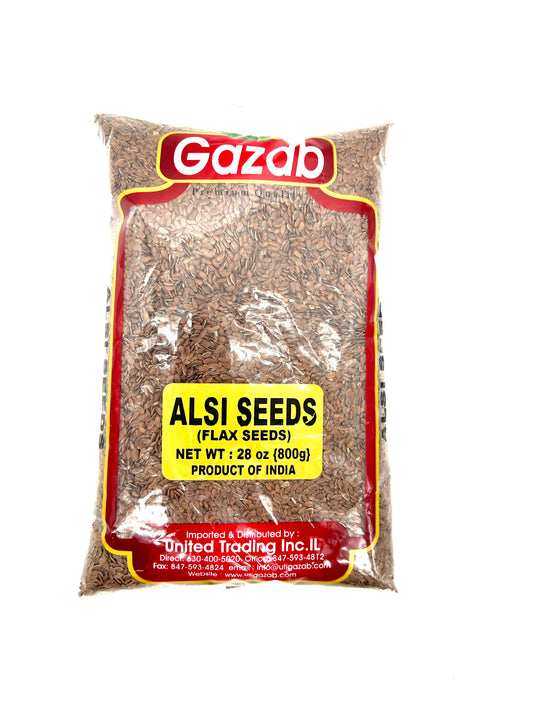 Gazab Alsi Seeds ( Flax Seeds), 28oz (800g)