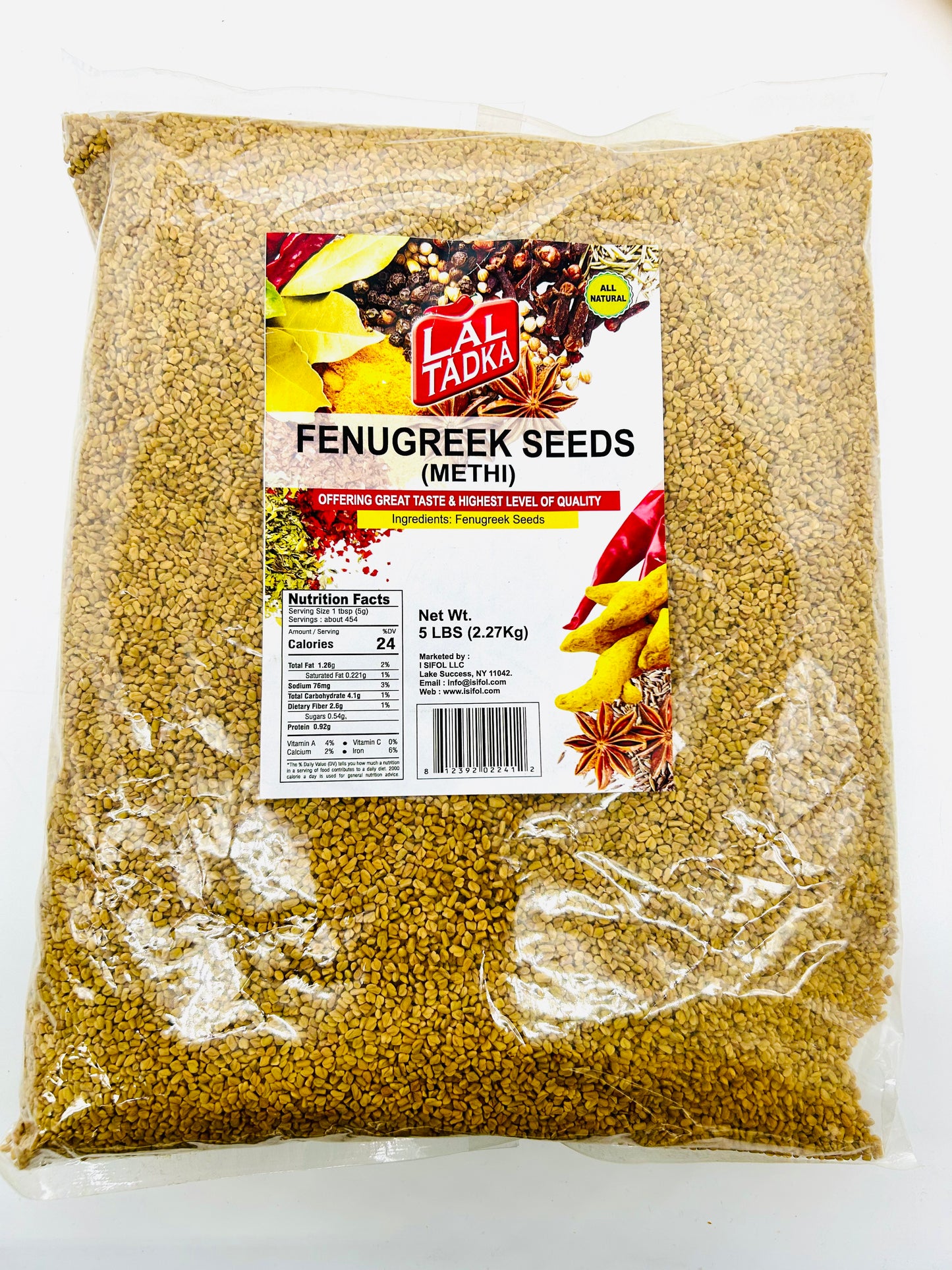 Lal Tadka Fenugreek Seeds 5lbs