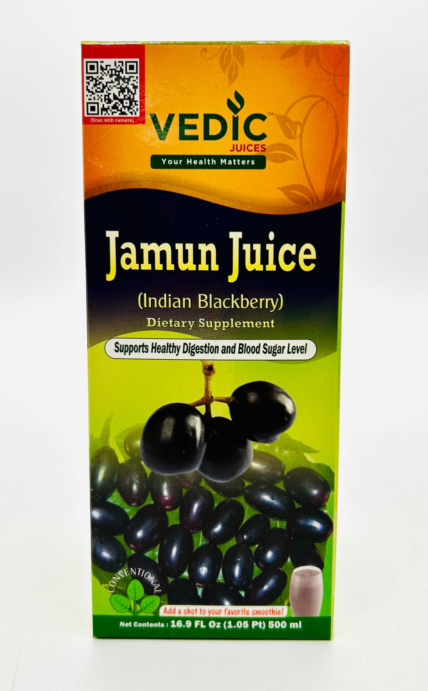 Vedic Jamun Juice (Indian Blueberry) 500ml