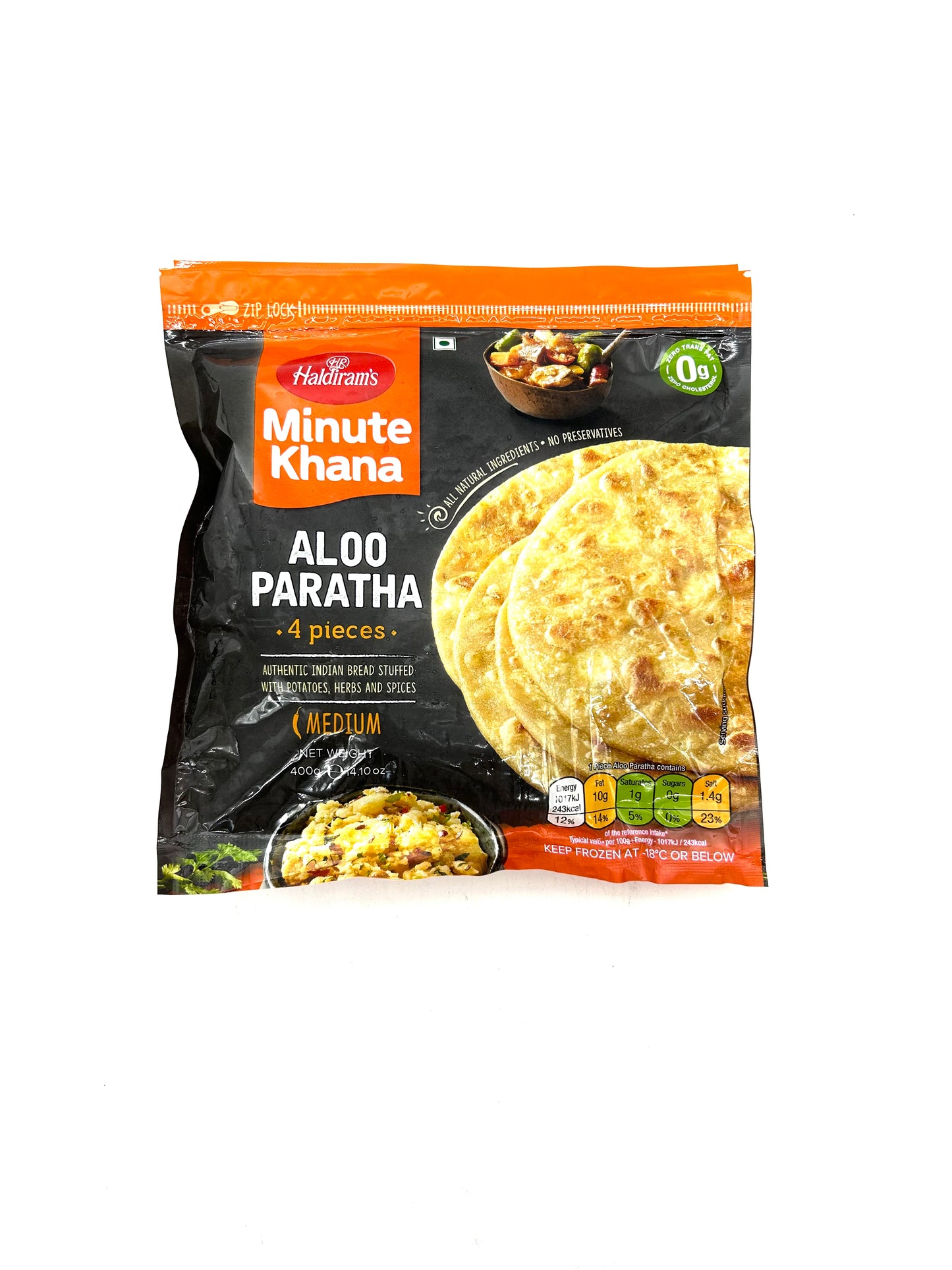 Haldiram’s Aloo Prantha 4 Piece 400g