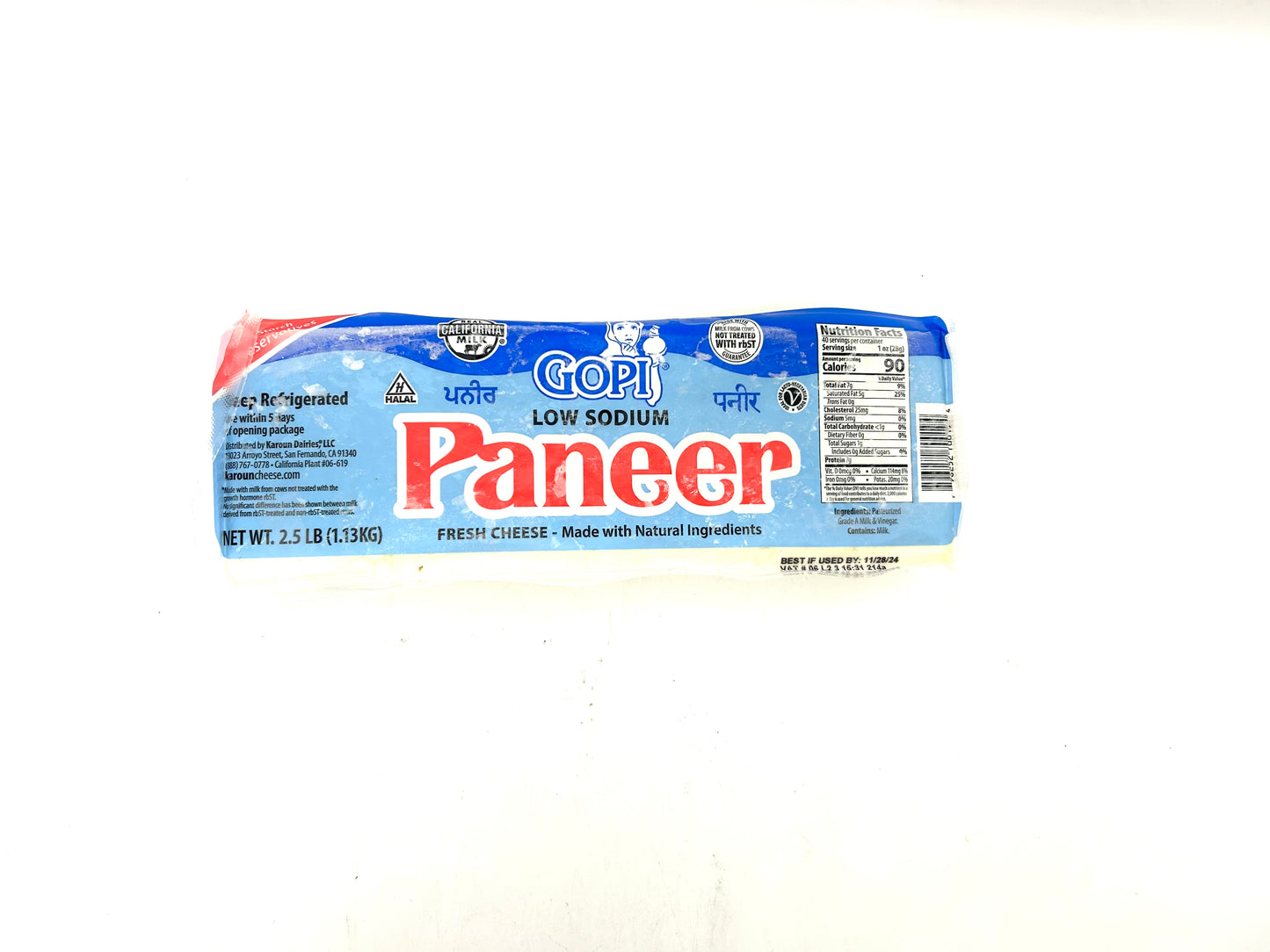 Gopi Paneer Big 2.5Lb