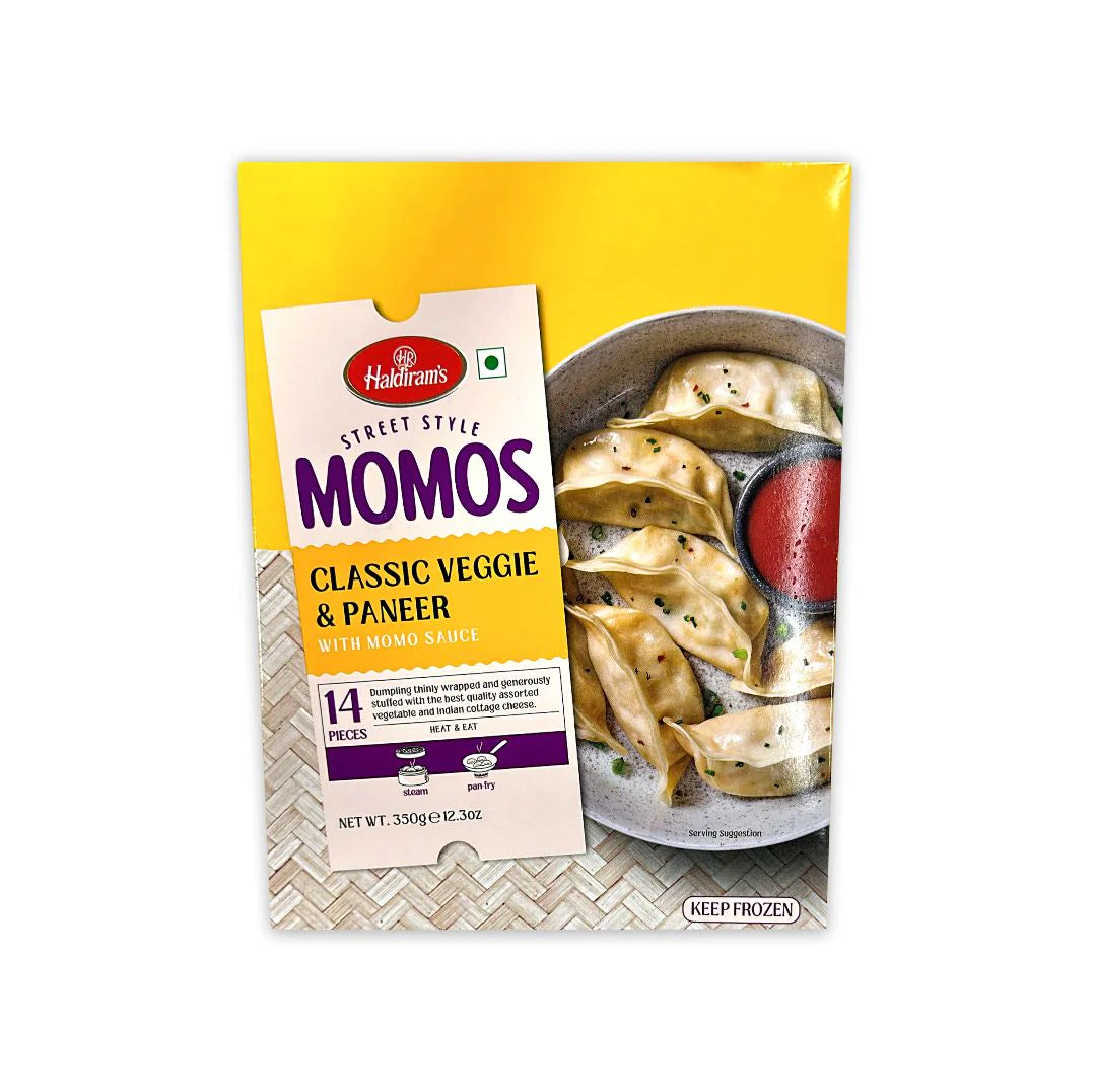 HALDIRAM’S Minute Khana street style Momos classic Veggie & Paneer 14 pieces