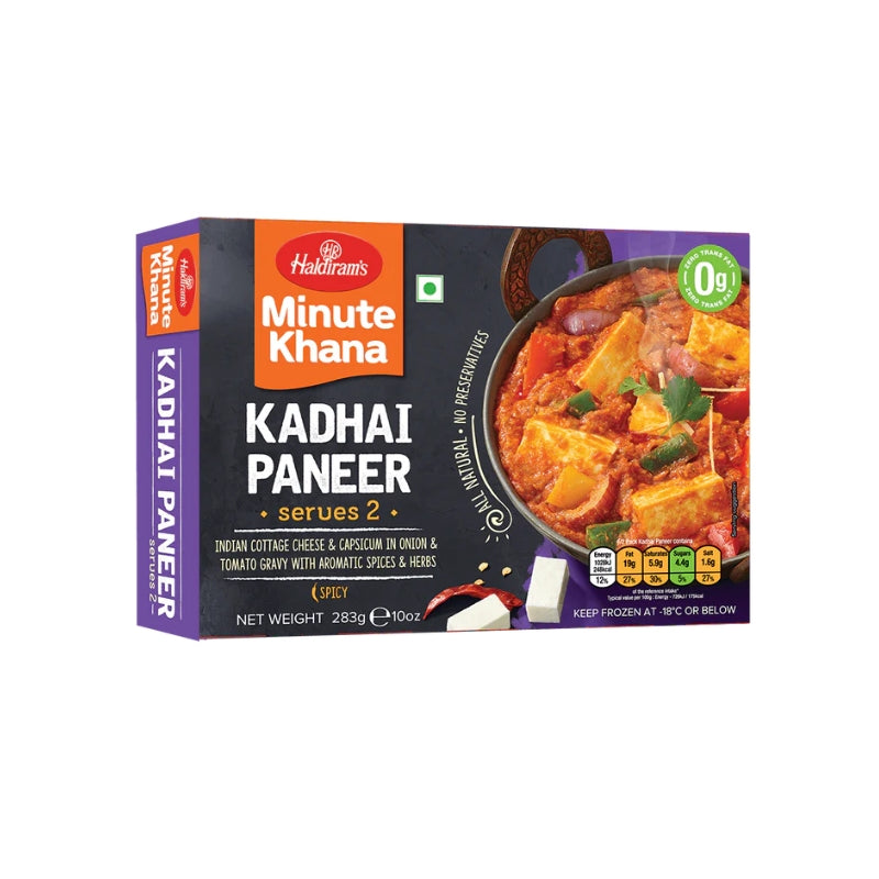 HALDIRAM’S minute khana kadhai panner 283 gm (serves 2)